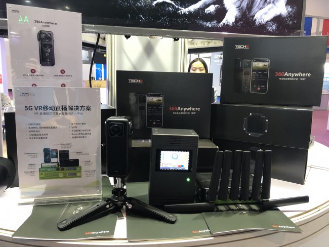 泰克易出品的基于TVU设备的5G VR移动直播解决方案
